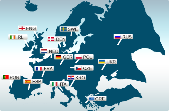 karta deltagarländer fotbollsem 2012